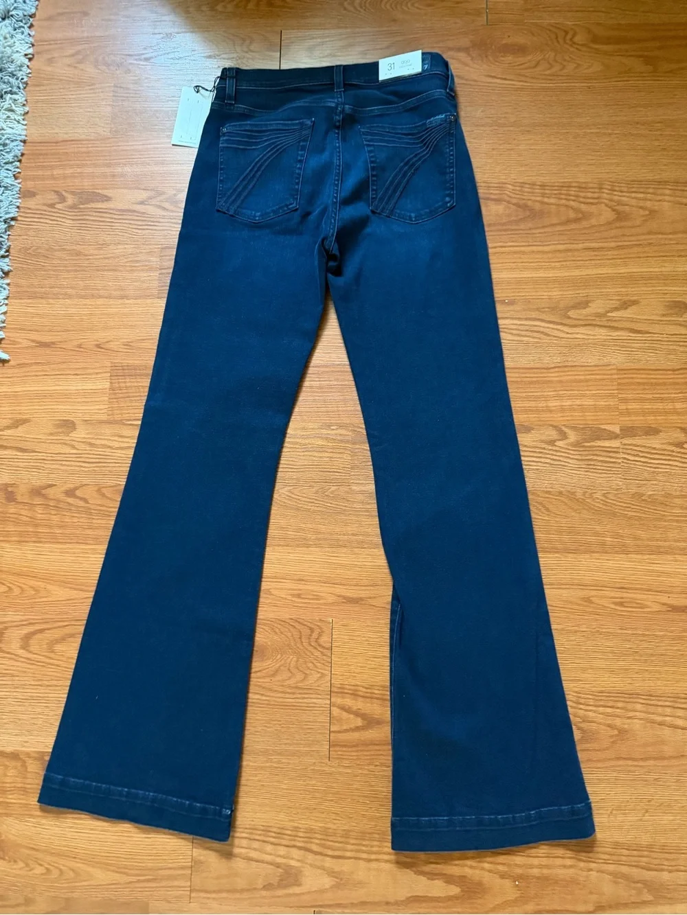 7 For All Mankind Dojo original trouser flair jeans size 31 - Picture 5 of 5